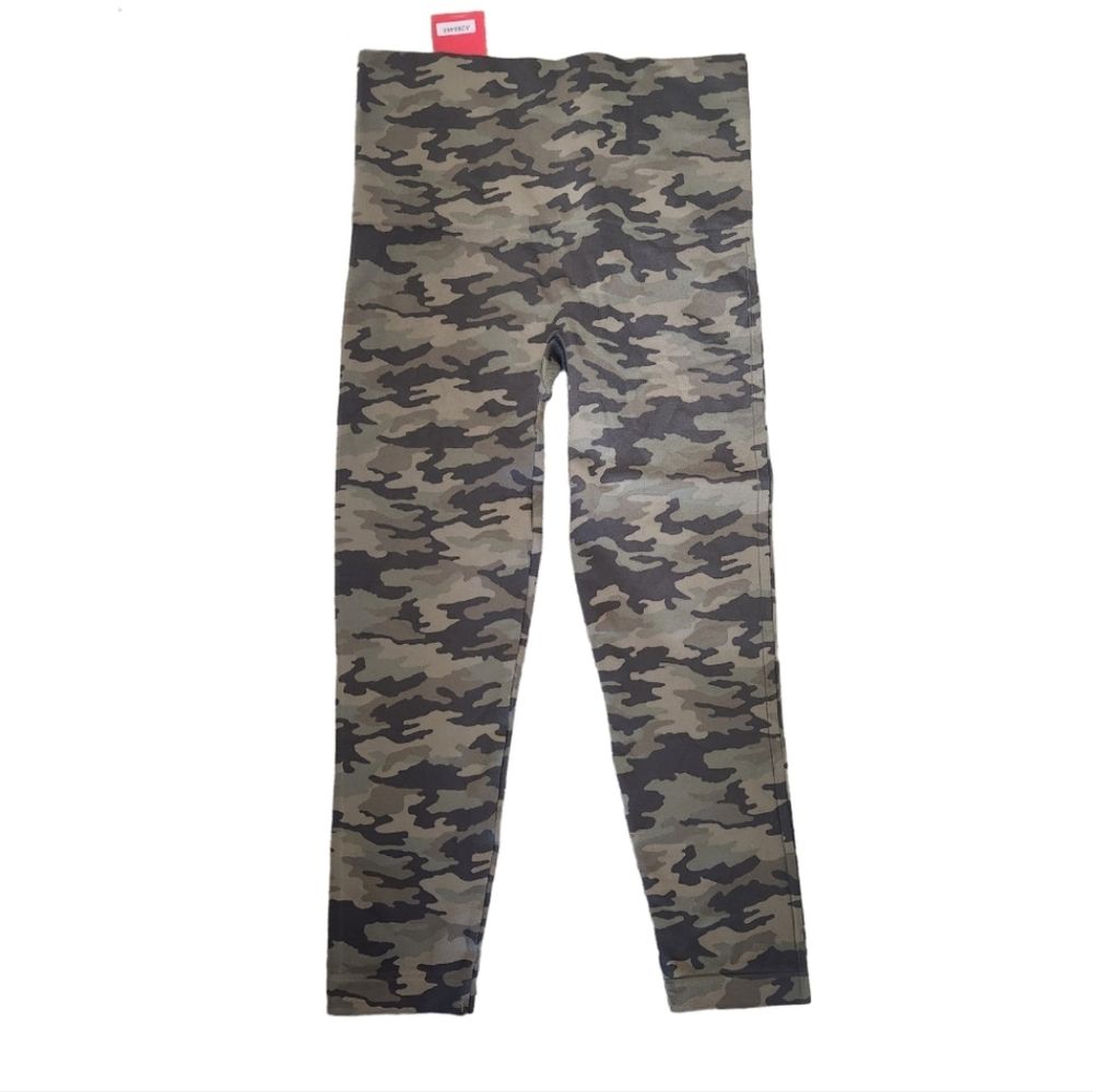 CAMO HIGH WAISTED SPANX LEGGINGS SZ LARGE NWT - Picture 2 of 2